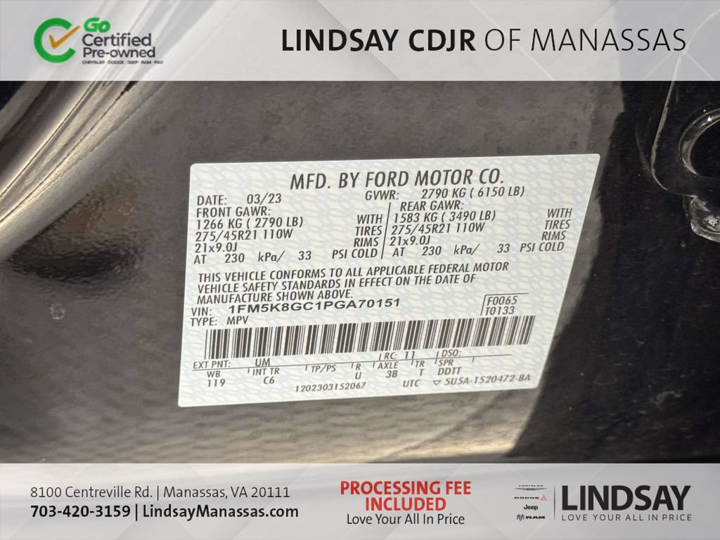Used 2023 Ford Explorer ST w/ Equipment Group 401A AWD/4WD image 33