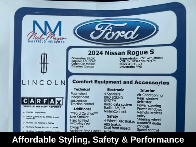 Used 2024 Nissan Rogue S FWD image 33