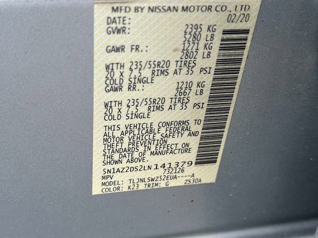 Used 2020 Nissan Murano Platinum w/ Cargo Package AWD/4WD image 18