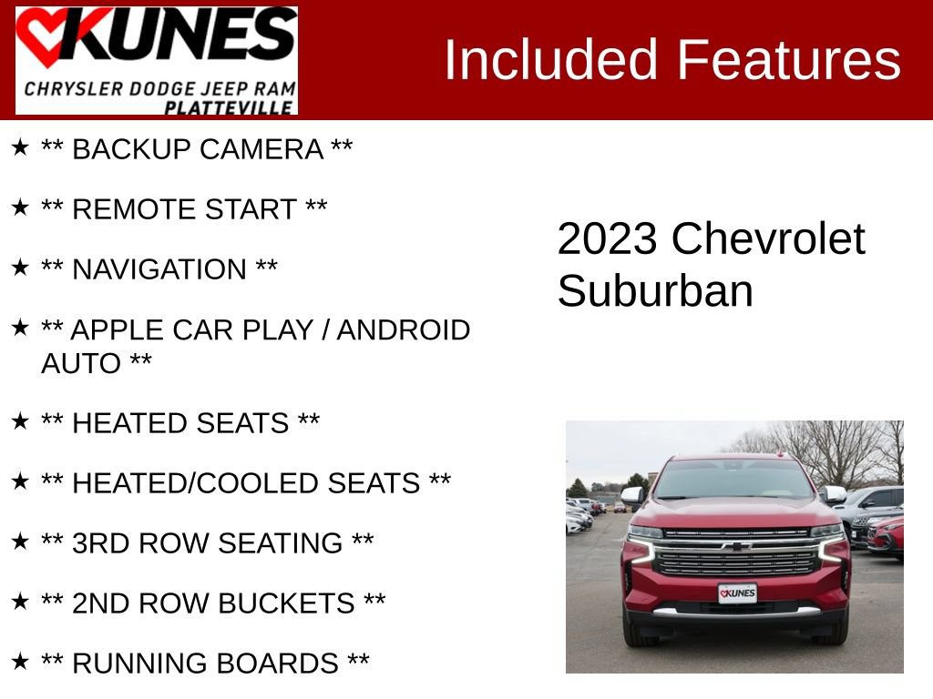 Used 2023 Chevrolet Suburban Premier AWD/4WD image 2