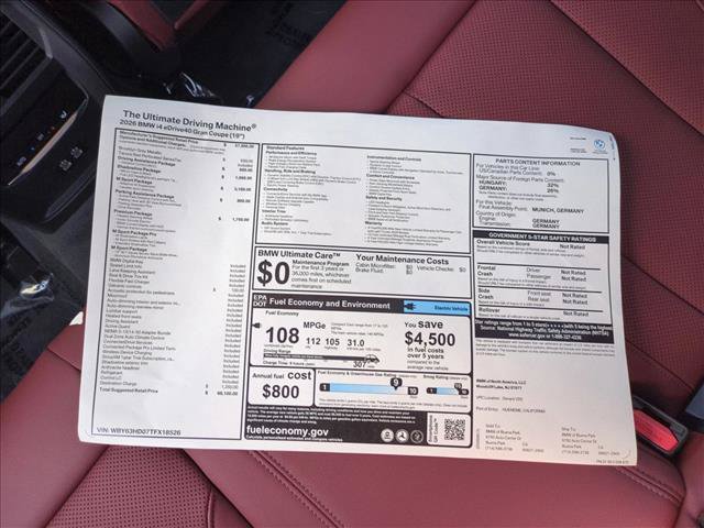 New 2026 BMW i4 eDrive40 w/ M Sport Package RWD image 18