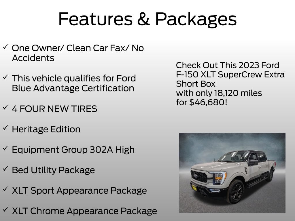 Used 2023 Ford F150 XLT w/ Equipment Group 302A High AWD/4WD image 4
