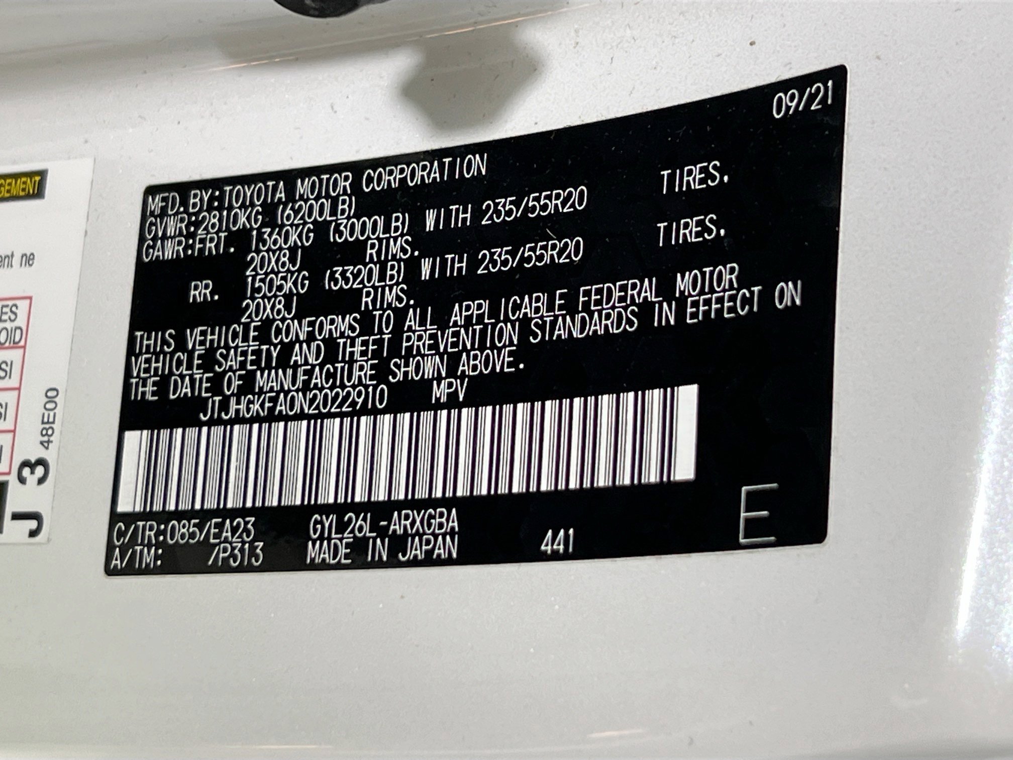 Used 2022 Lexus RX 450hL AWD w/ Premium Package image 32