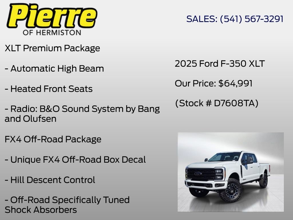Used 2025 Ford F350 XLT w/ Black Appearance Package AWD/4WD image 18