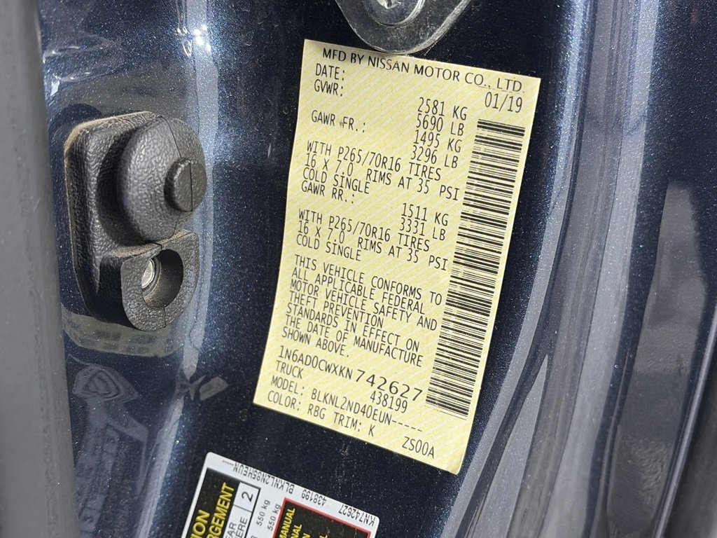 Used 2019 Nissan Frontier SV image 9