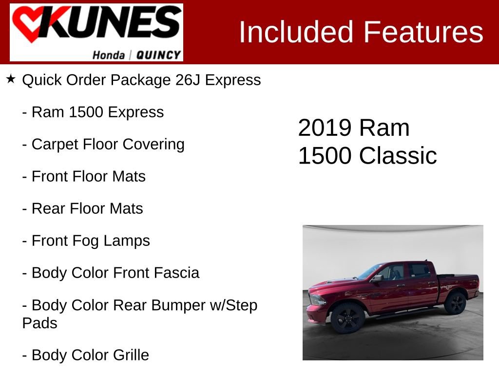 Used 2019 RAM 1500 Express w/ Wheel & Sound Group AWD/4WD image 2