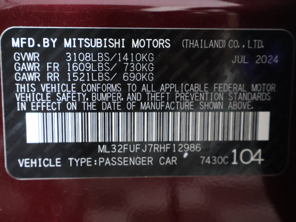 Used 2024 Mitsubishi Mirage G4 LE FWD image 41