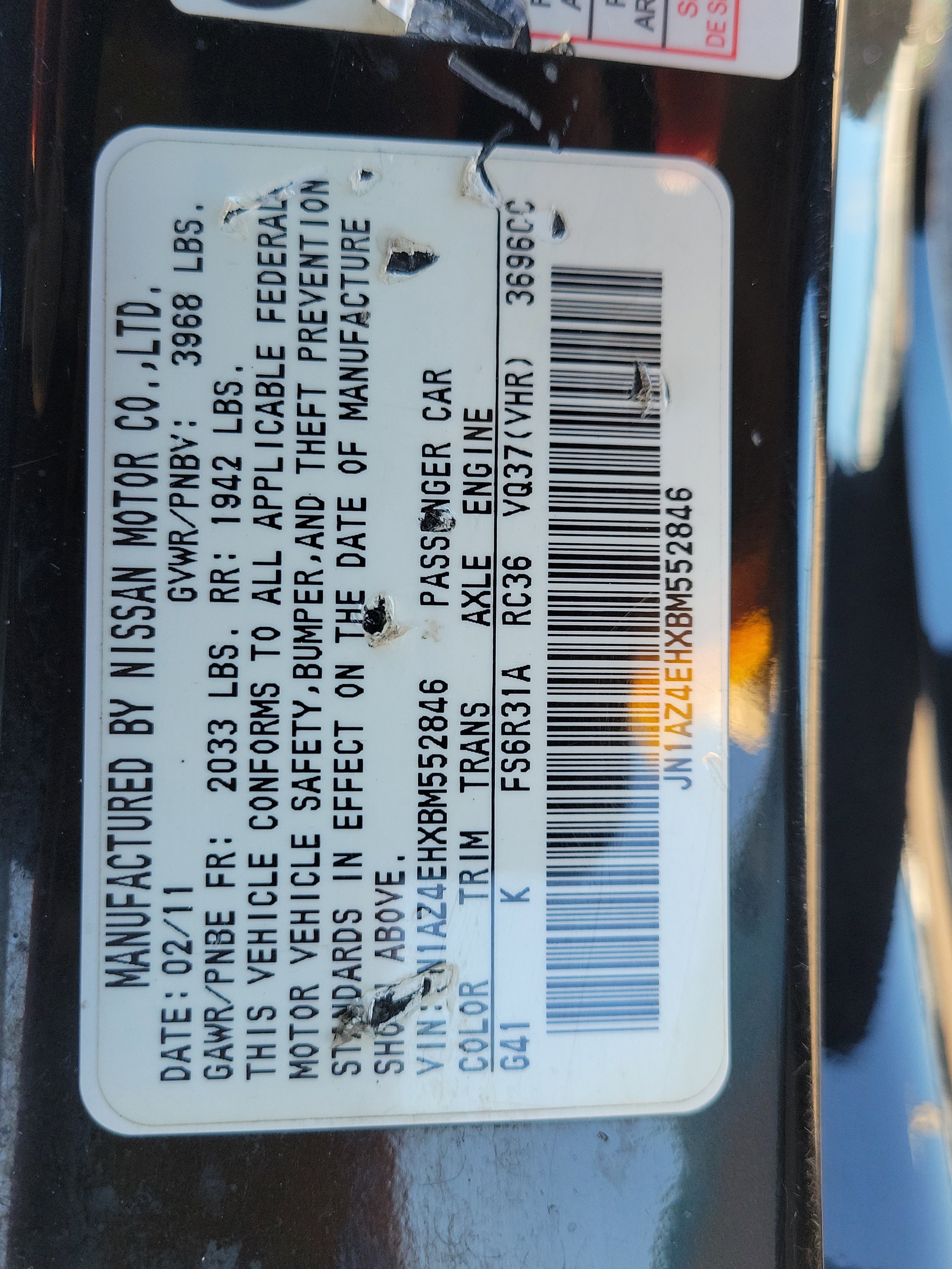 Used 2011 Nissan 370Z Touring w/ Sport Pkg image 30