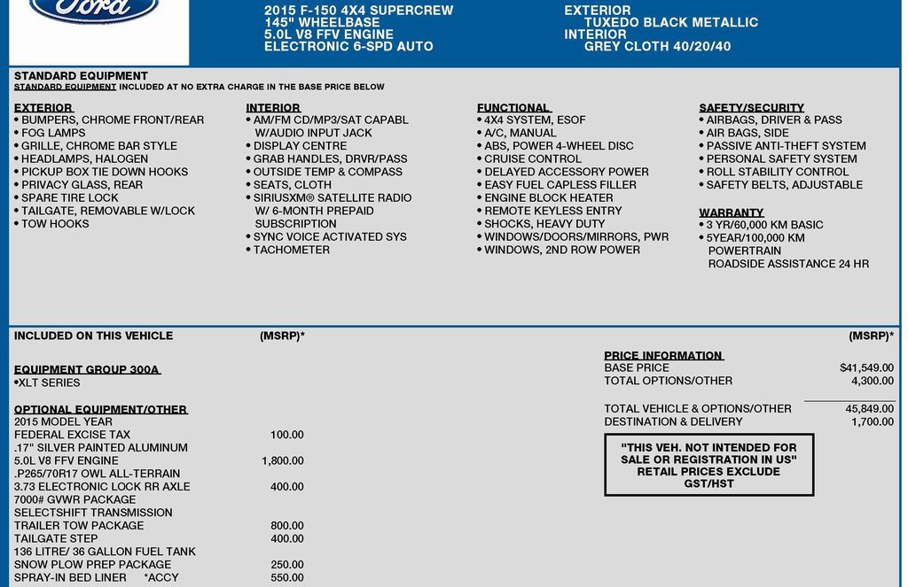 Used 2015 Ford F150 XLT w/ Trailer Tow Package image 2