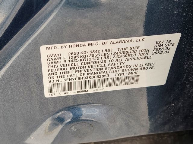 Used 2019 Honda Pilot Touring image 37