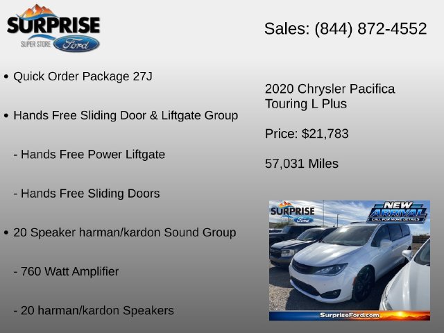Used 2020 Chrysler Pacifica Touring-L Plus FWD image 6