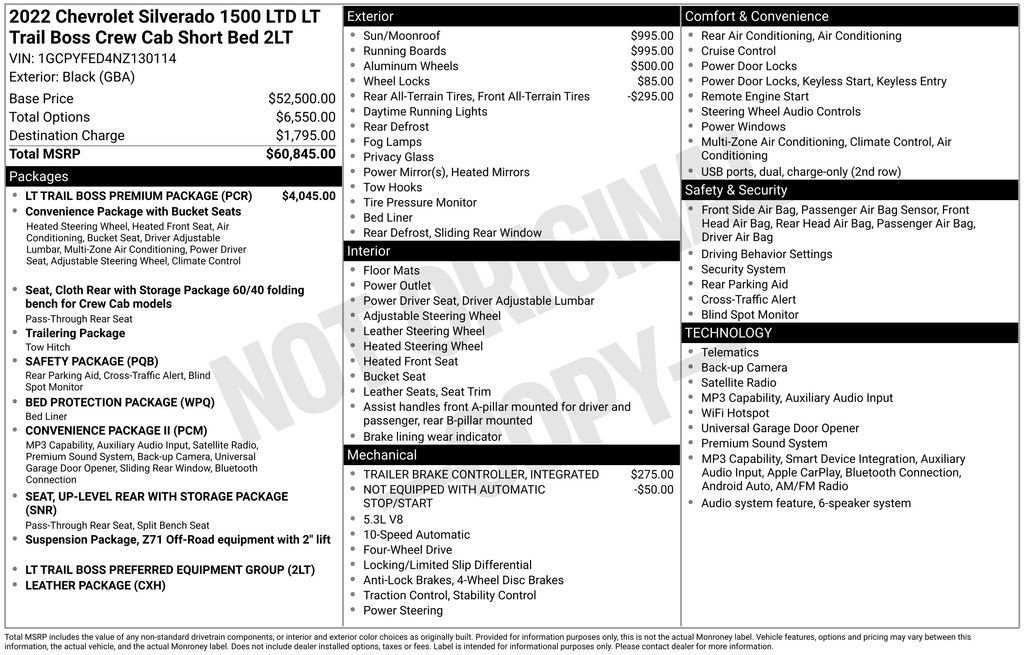 Used 2022 Chevrolet Silverado 1500 LT Trail Boss w/ LT Trail Boss Premium Package AWD/4WD image 12