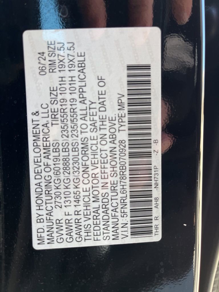 Certified 2024 Honda Odyssey Sport image 11