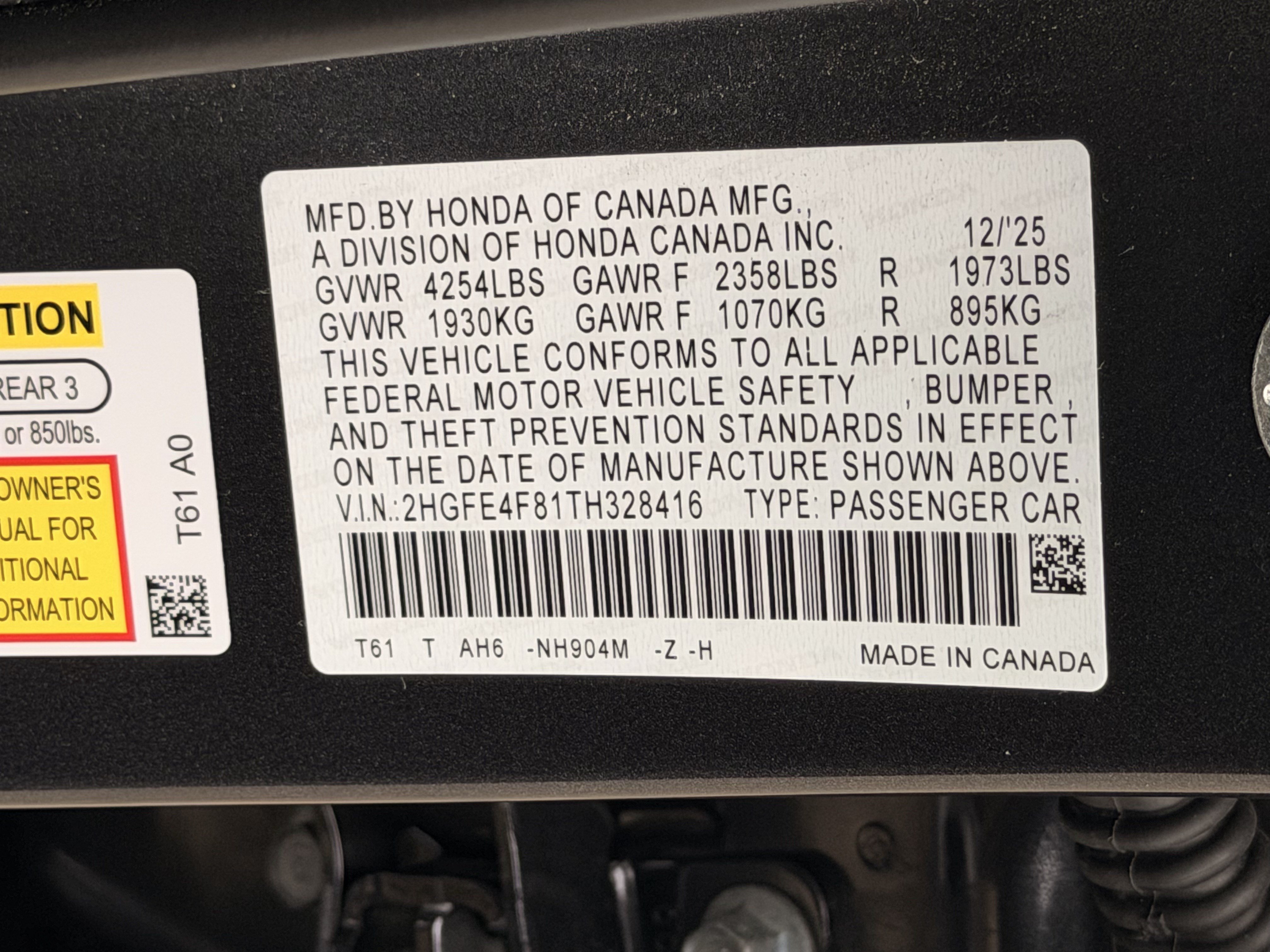 Certified 2026 Honda Civic FWD Hybrid Sedan image 30