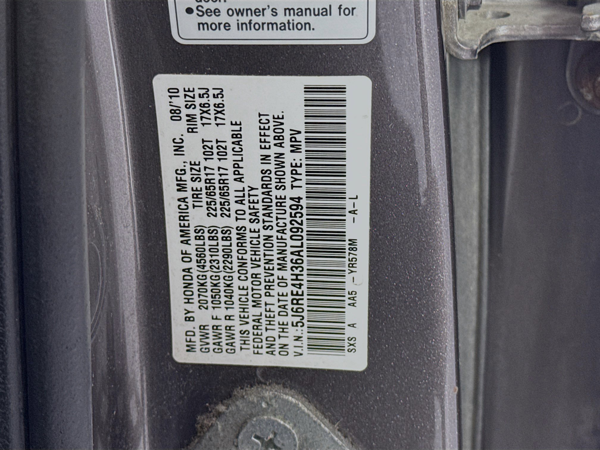 Used 2010 Honda CR-V LX image 28