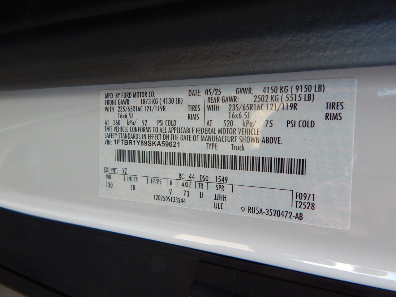 Used 2025 Ford Transit 250 Low Roof w/ Exterior Upgrade Package RWD image 28