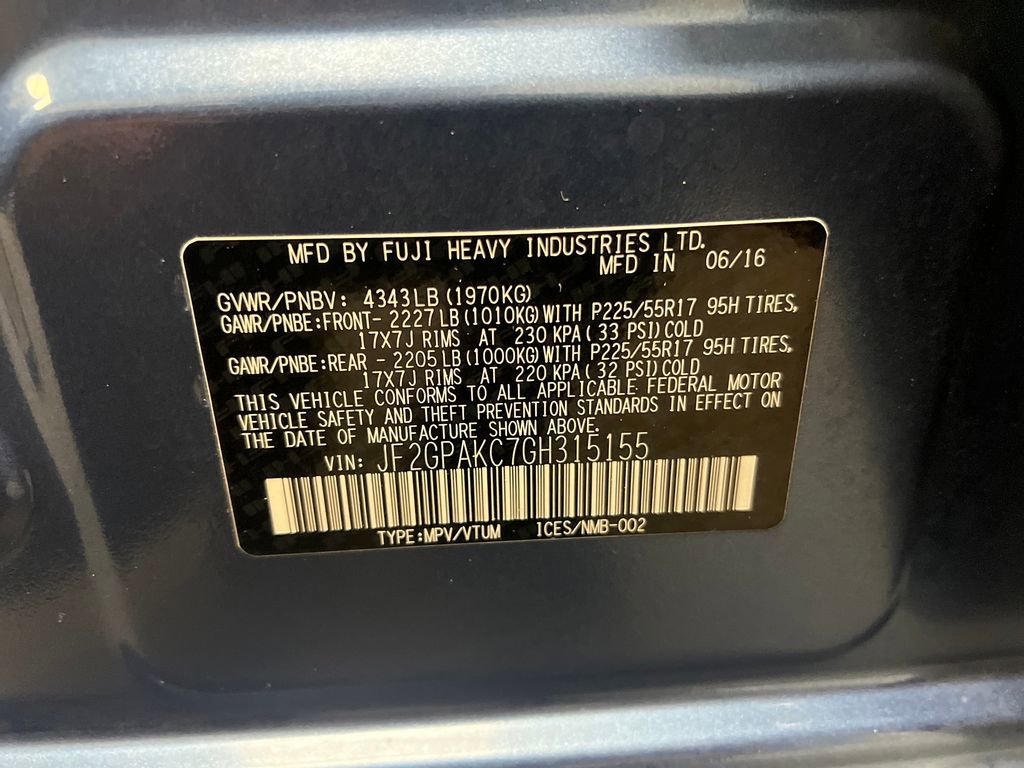 Used 2016 Subaru Crosstrek 2.0i Limited AWD/4WD image 33