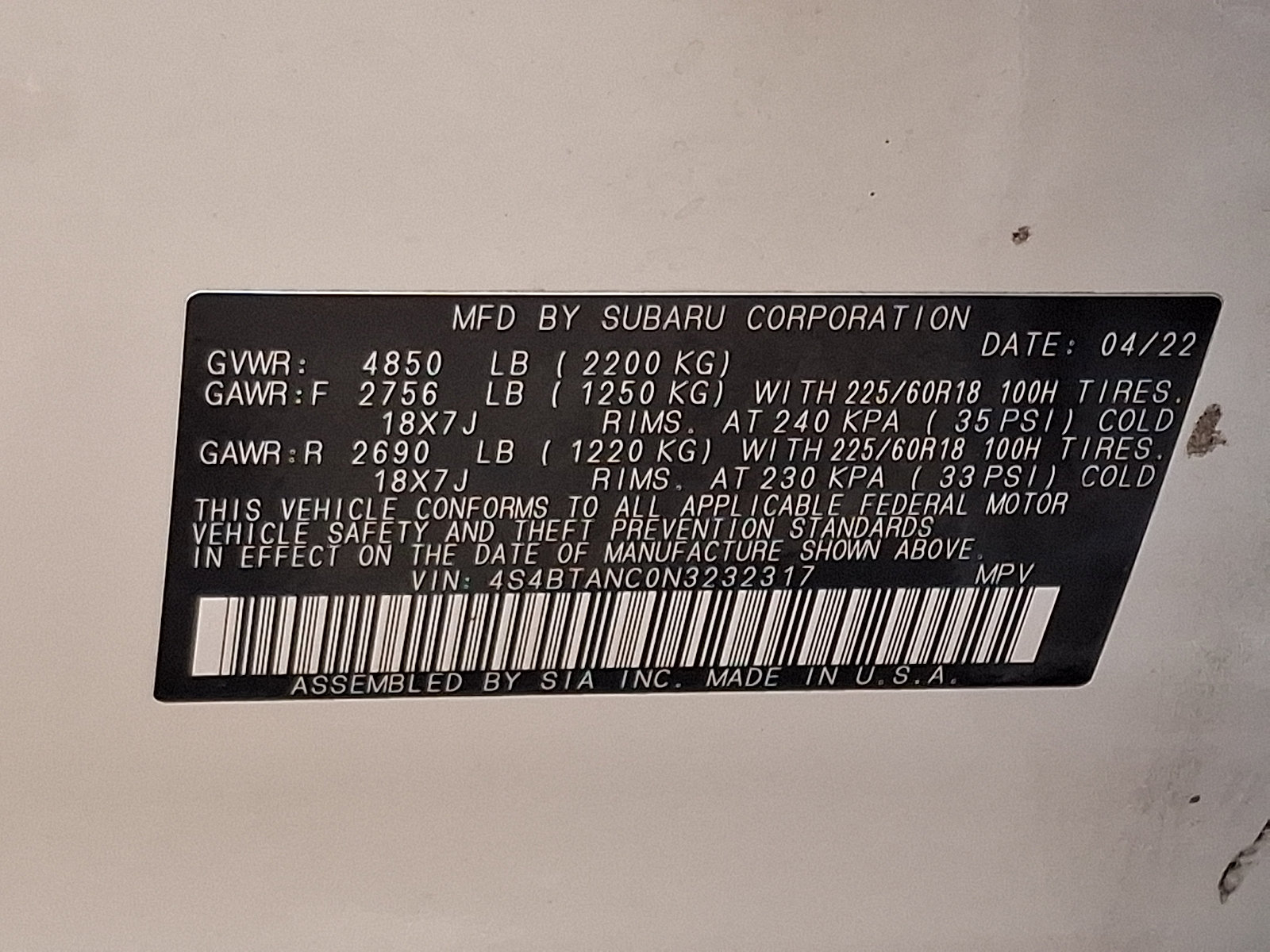 Used 2022 Subaru Outback Limited AWD/4WD image 26