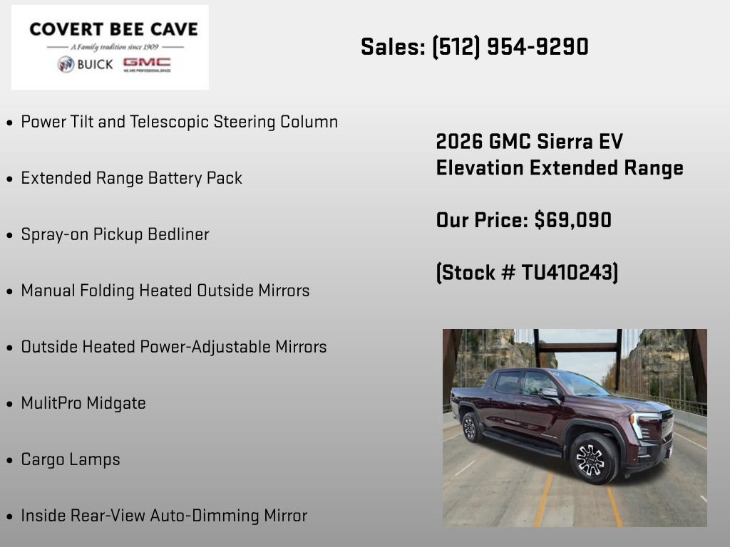 New 2026 GMC Sierra EV Elevation w/ Premium Package AWD/4WD image 36