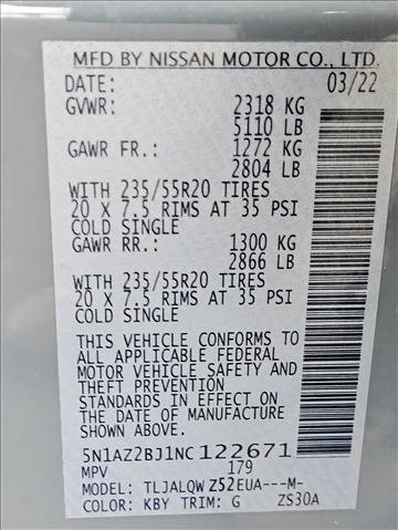 Used 2022 Nissan Murano SV w/ SV Midnight Edition Package image 26