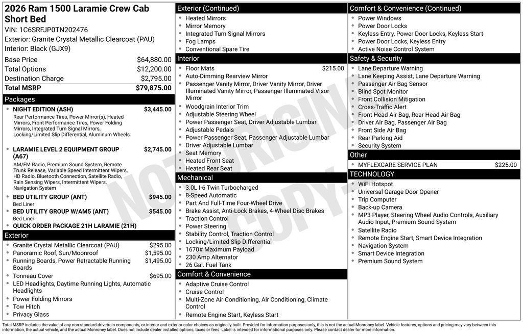 Used 2026 RAM 1500 Laramie w/ Night Edition AWD/4WD image 19
