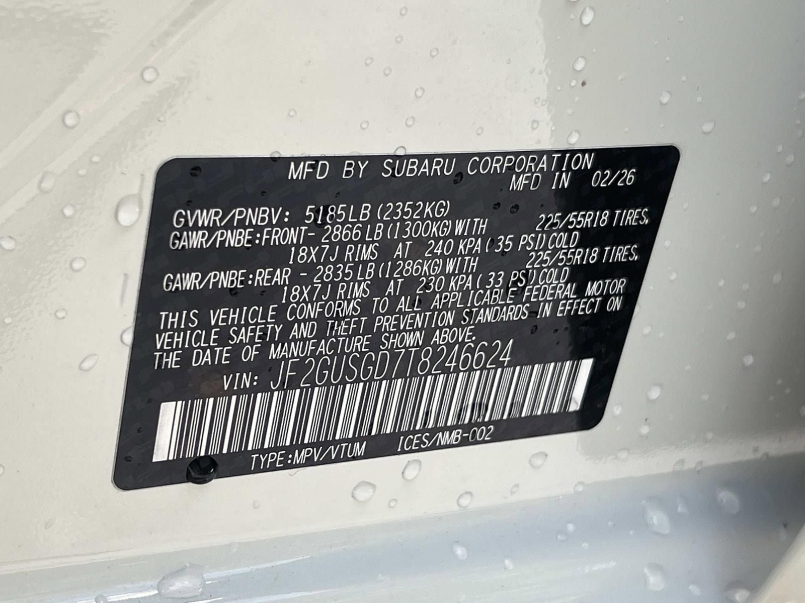 New 2026 Subaru Crosstrek 2.5i Sport AWD/4WD image 26