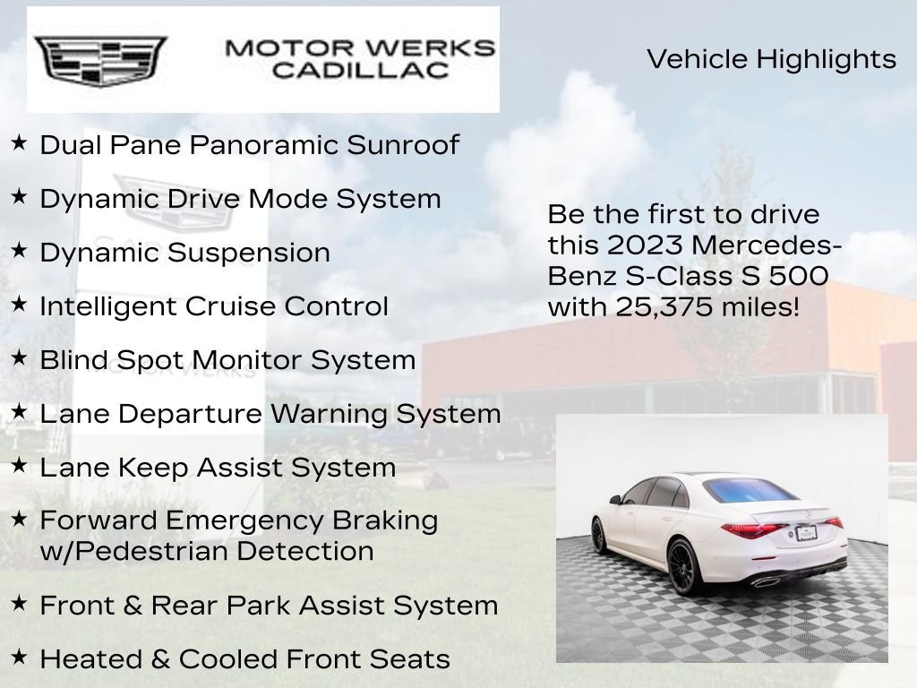 Used 2023 Mercedes-Benz S 500 4MATIC w/ AMG Line image 14