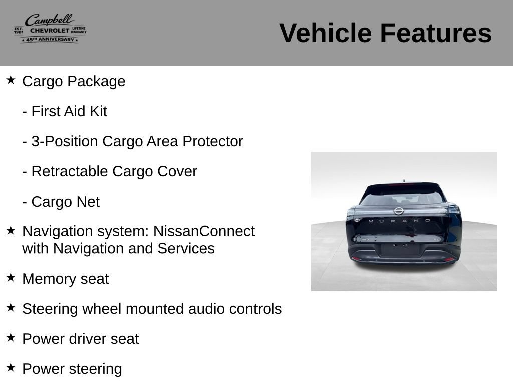 Used 2025 Nissan Murano SL w/ Cargo Package AWD/4WD image 5