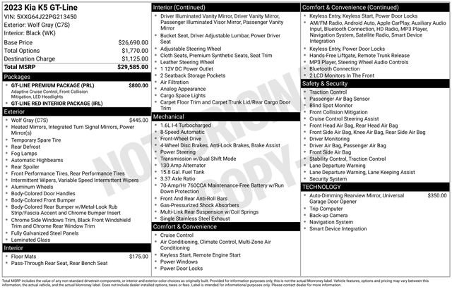 Used 2023 Kia K5 GT-Line w/ GT-Line Premium Package image 36