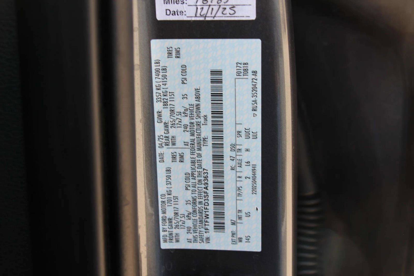 Used 2025 Ford F150 XL w/ Equipment Group 104A Hybrid image 32