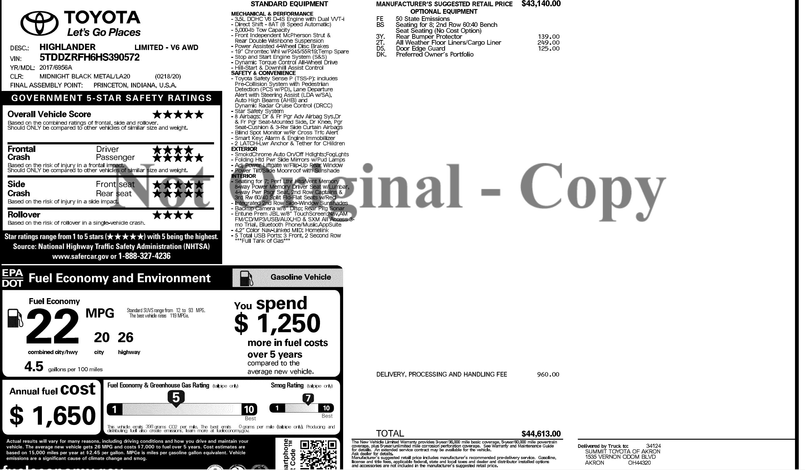 Used 2017 Toyota Highlander Limited image 5