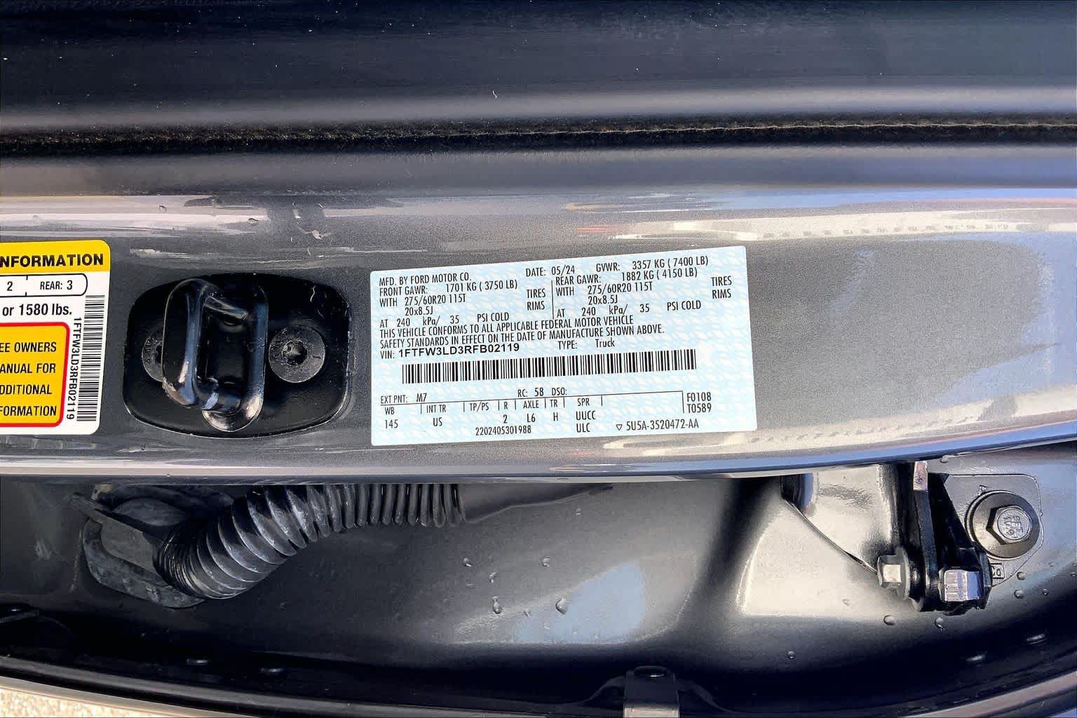 Used 2024 Ford F150 XLT w/ Equipment Group 302A MID AWD/4WD image 37