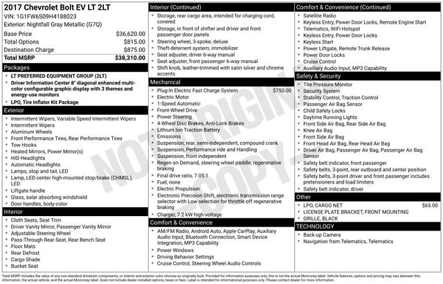 Used 2017 Chevrolet Bolt LT image 33