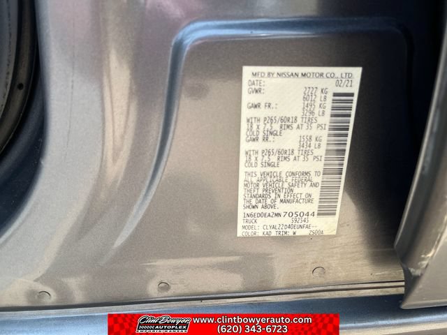 Used 2021 Nissan Frontier SV RWD image 22
