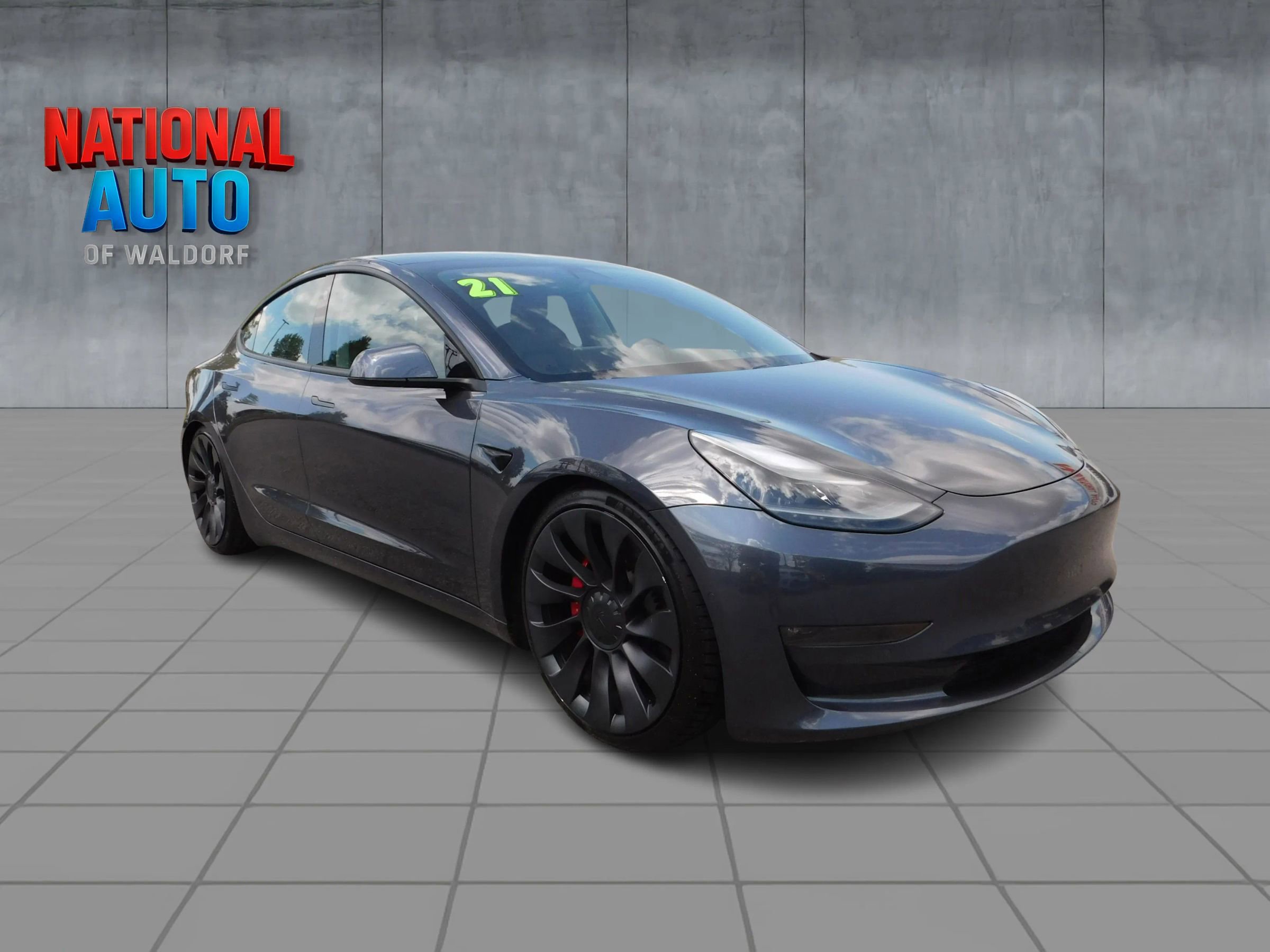 Used 2021 Tesla Model 3 Performance AWD/4WD image 1