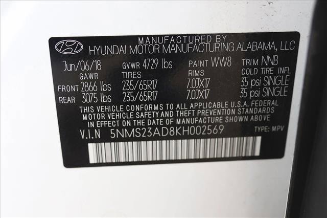 Used 2019 Hyundai Santa Fe SE FWD image 15