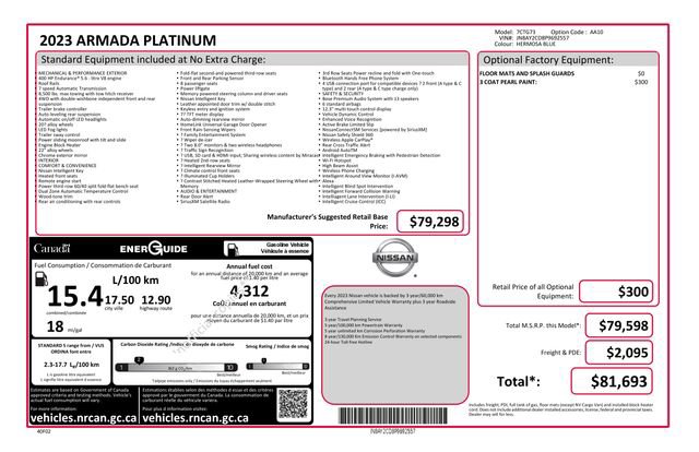 Used 2023 Nissan Armada Platinum image 7
