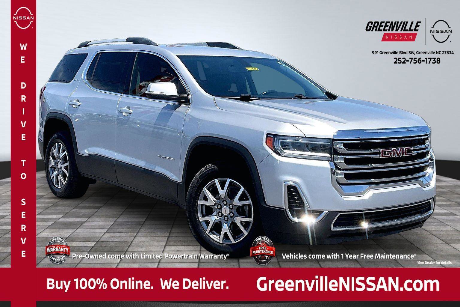 Used 2020 GMC Acadia SLT FWD image 1