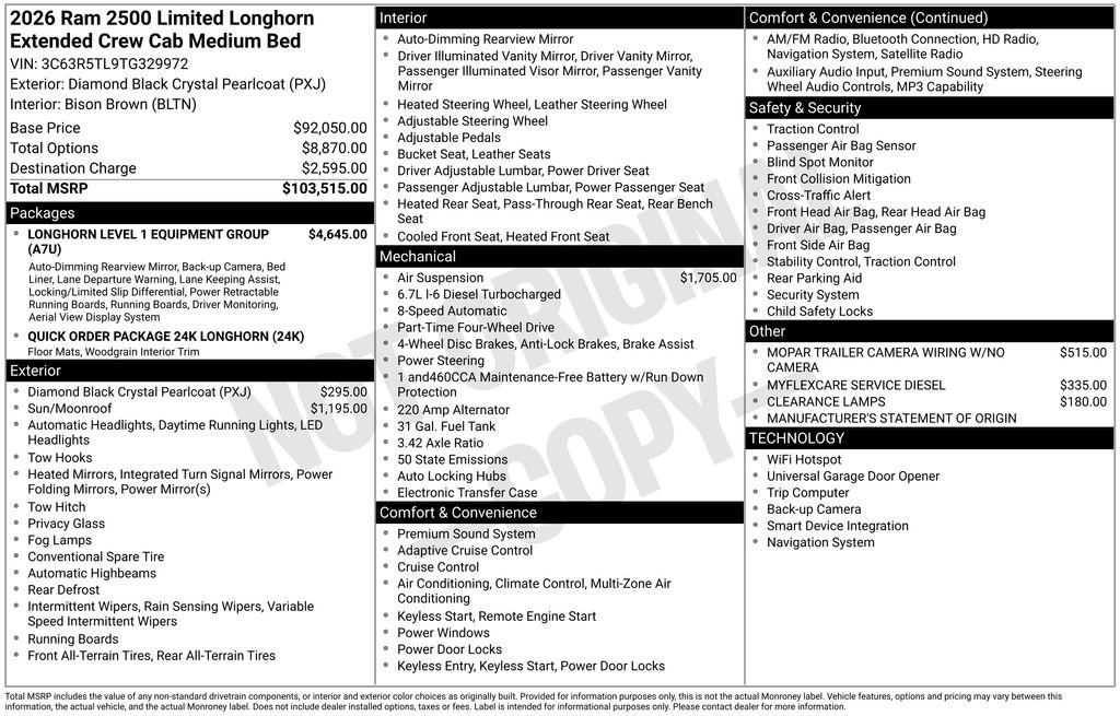 New 2026 RAM 2500 Limited AWD/4WD image 9