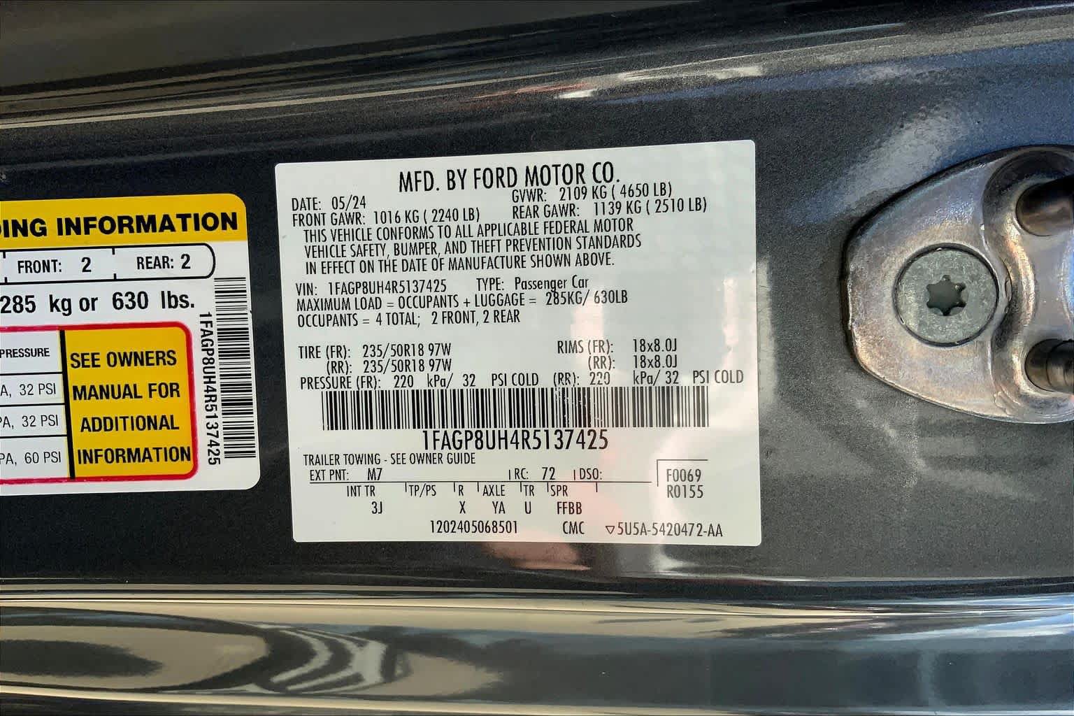 Used 2024 Ford Mustang Premium RWD image 50