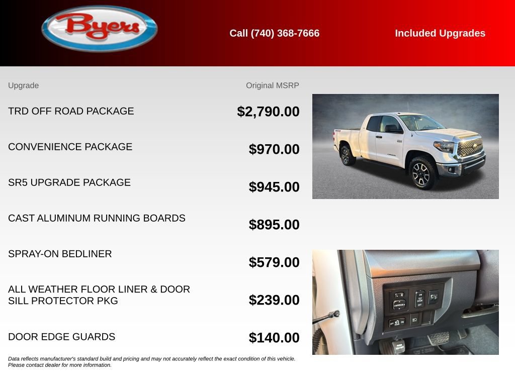 Used 2019 Toyota Tundra SR5 w/ TRD Off Road Package AWD/4WD image 5