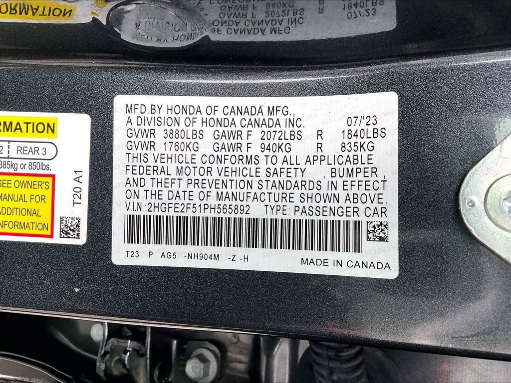 Used 2023 Honda Civic Sport image 33