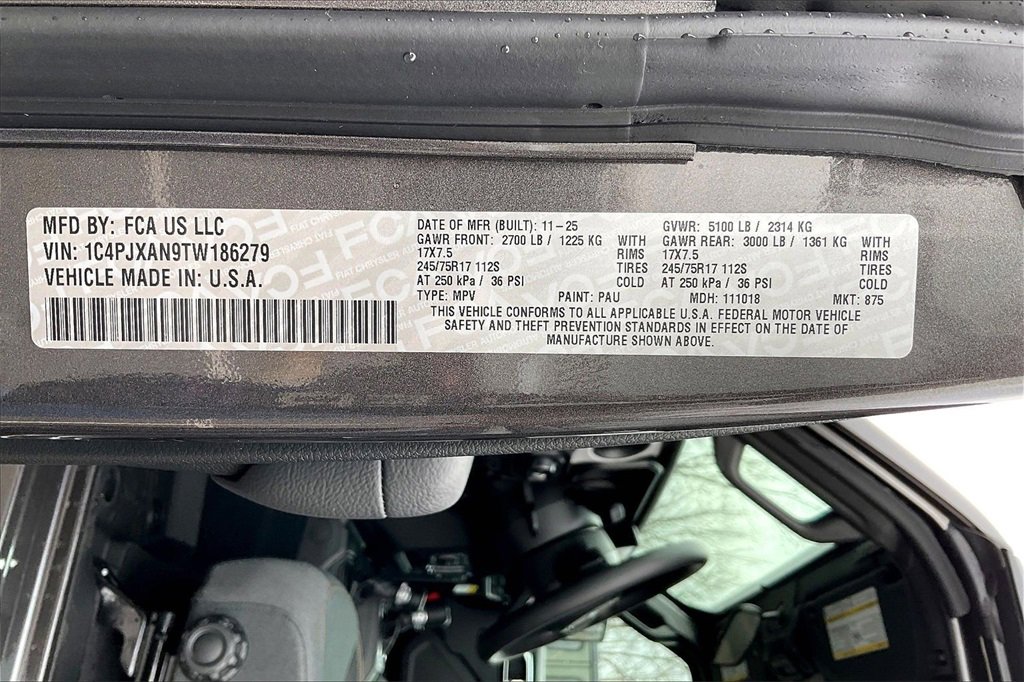 New 2026 Jeep Wrangler Sport image 13