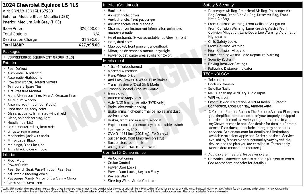 Used 2024 Chevrolet Equinox LS FWD image 6