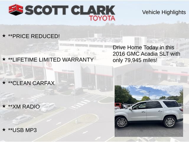 Used 2016 GMC Acadia SLT w/ Premium Edition AWD/4WD image 13