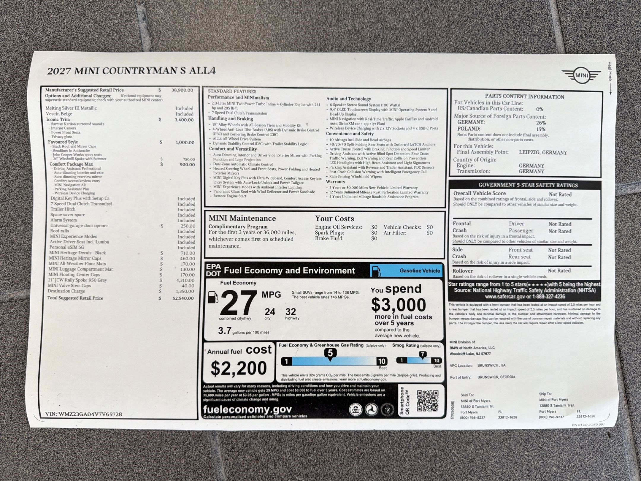 New 2027 MINI Cooper Countryman S w/ Comfort Package Max AWD/4WD image 37