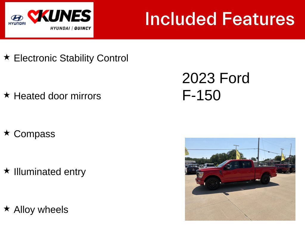 Used 2023 Ford F150 XLT w/ Equipment Group 302A High AWD/4WD image 3