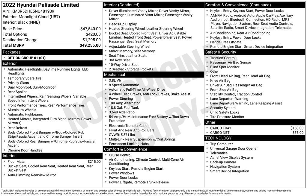 Used 2022 Hyundai Palisade Limited image 26