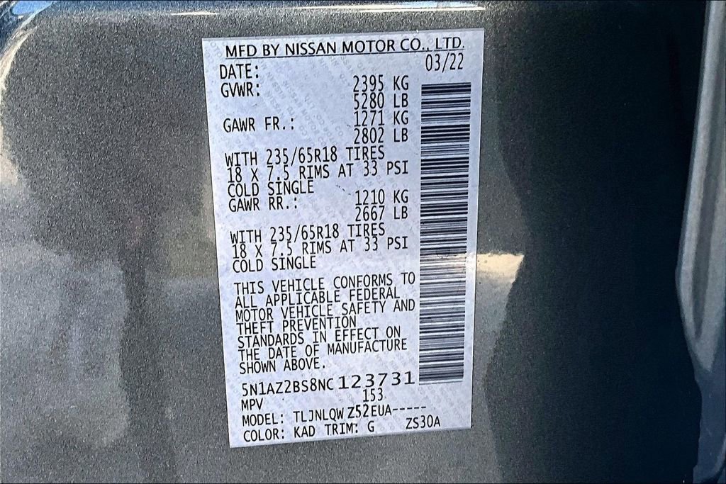 Used 2022 Nissan Murano SV image 18