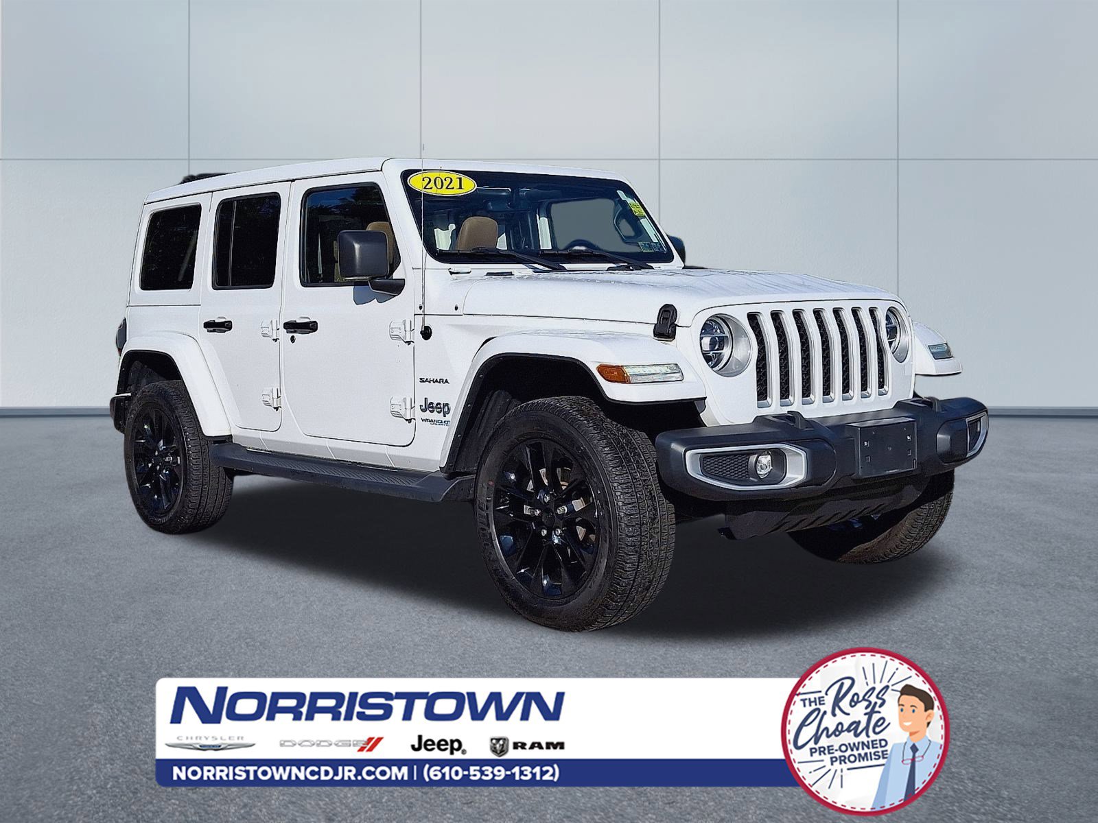 Certified 2021 Jeep Wrangler Unlimited Sahara w/ Cold Weather Group image 1